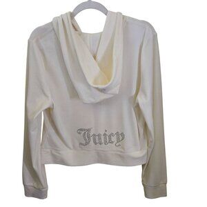 Juicy Couture NWT Big Bling Velour Hoodie Short Lounge Set Pockets Size XL